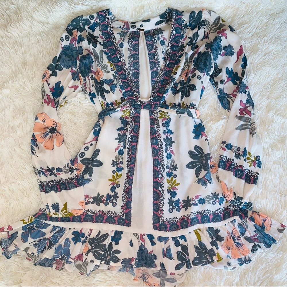 Free People Floral Tunic
